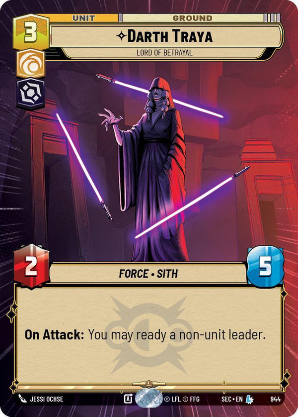 Darth Traya - Lord of Betrayal (Hyperspace Foil) - Star Wars Unlimited