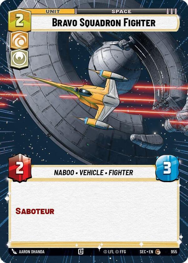 Bravo Squadron Fighter (Hyperspace Foil) - Star Wars Unlimited