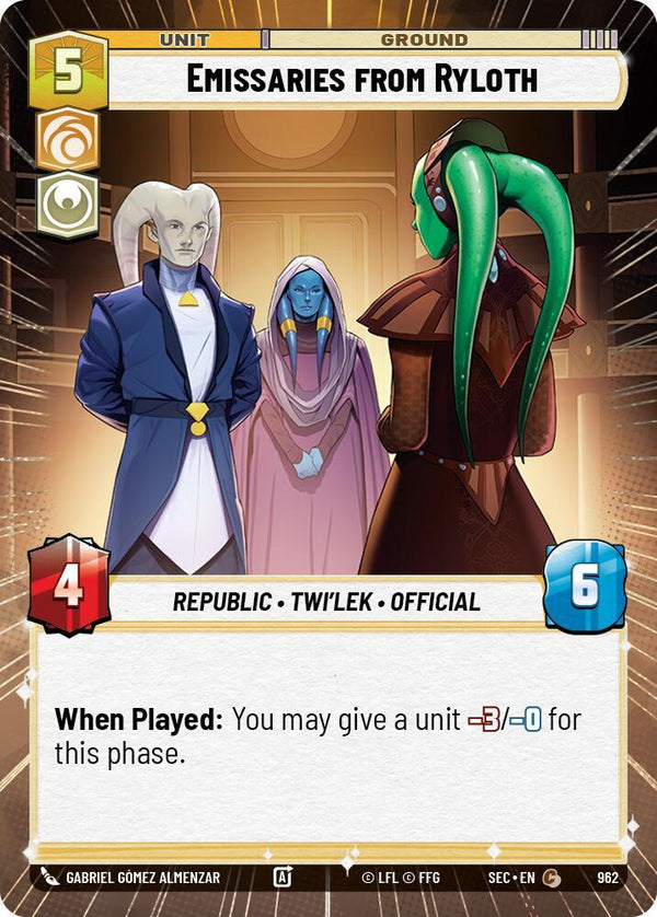 Emissaries from Ryloth (Hyperspace Foil) - Star Wars Unlimited