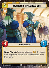 Duchess's Investigators (Hyperspace Foil) - Star Wars Unlimited