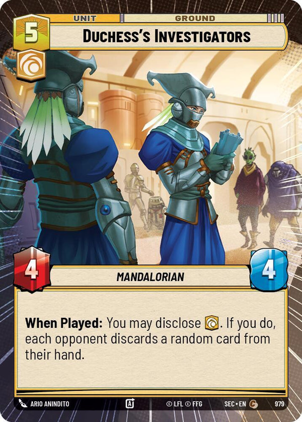 Duchess's Investigators (Hyperspace Foil) - Star Wars Unlimited