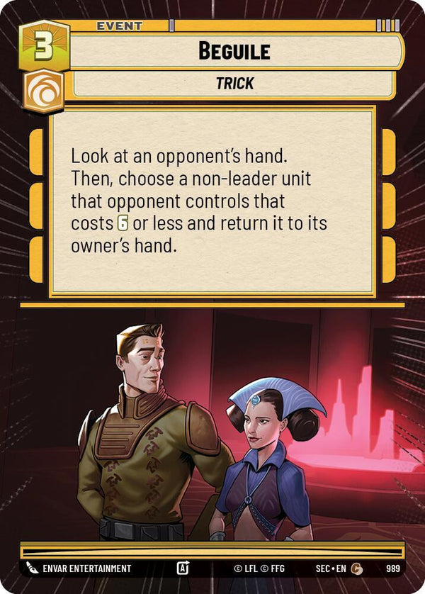 Beguile (Hyperspace Foil) - Star Wars Unlimited