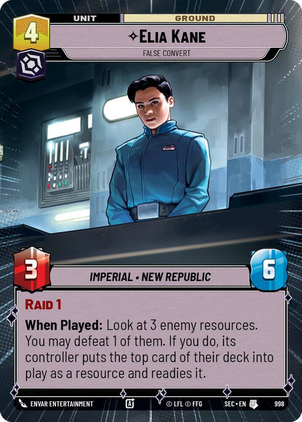 Elia Kane - False Convert (Hyperspace Foil) - Star Wars Unlimited
