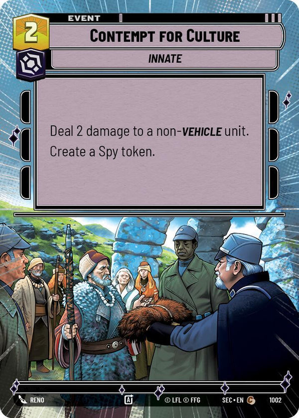 Contempt for Culture (Hyperspace Foil) - Star Wars Unlimited