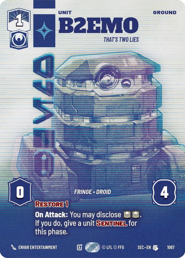B2EMO - That's Two Lies (Prestige) - Star Wars Unlimited