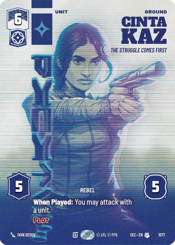 Cinta Kaz - The Struggle Comes First (Prestige) - Star Wars Unlimited