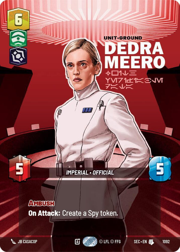 Dedra Meero - With Verifiable Data (Prestige Foil) - Star Wars Unlimited