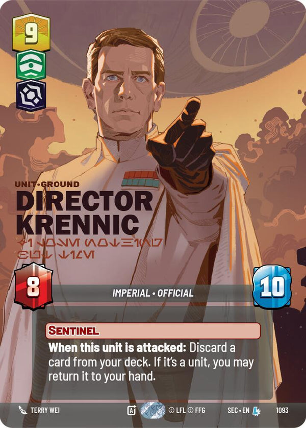 Director Krennic - I Lose Nothing But Time (Prestige Foil) - Star Wars Unlimited