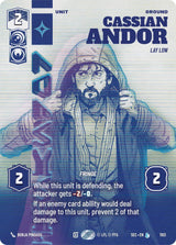 Cassian Andor - Lay Low (Prestige Foil) - Star Wars Unlimited