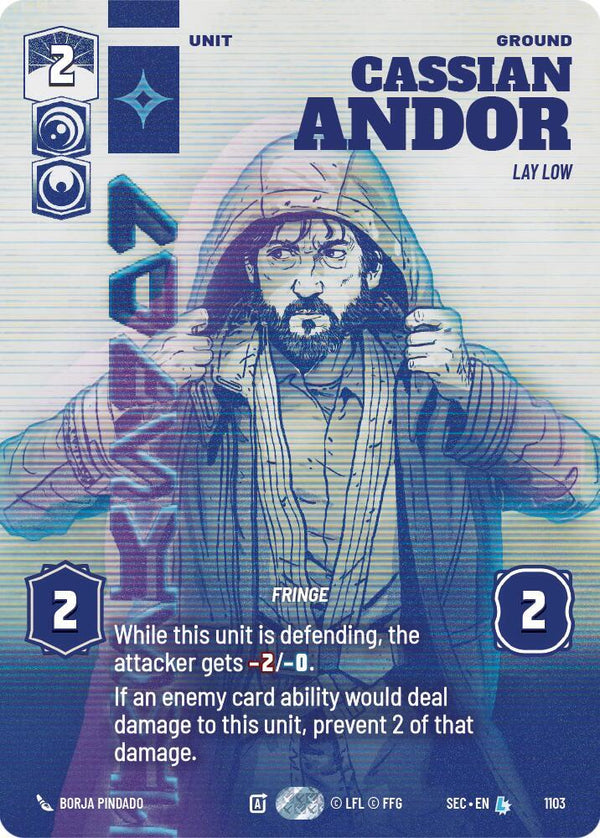 Cassian Andor - Lay Low (Prestige Foil) - Star Wars Unlimited