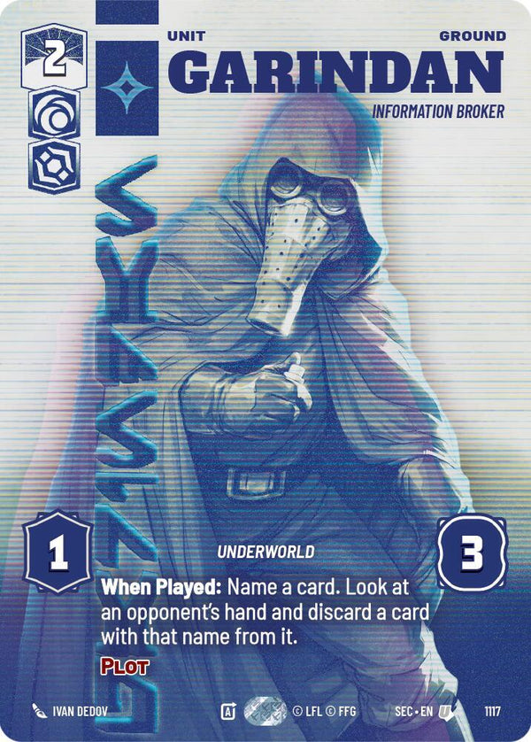 Garindan - Information Broker (Prestige Foil) - Star Wars Unlimited