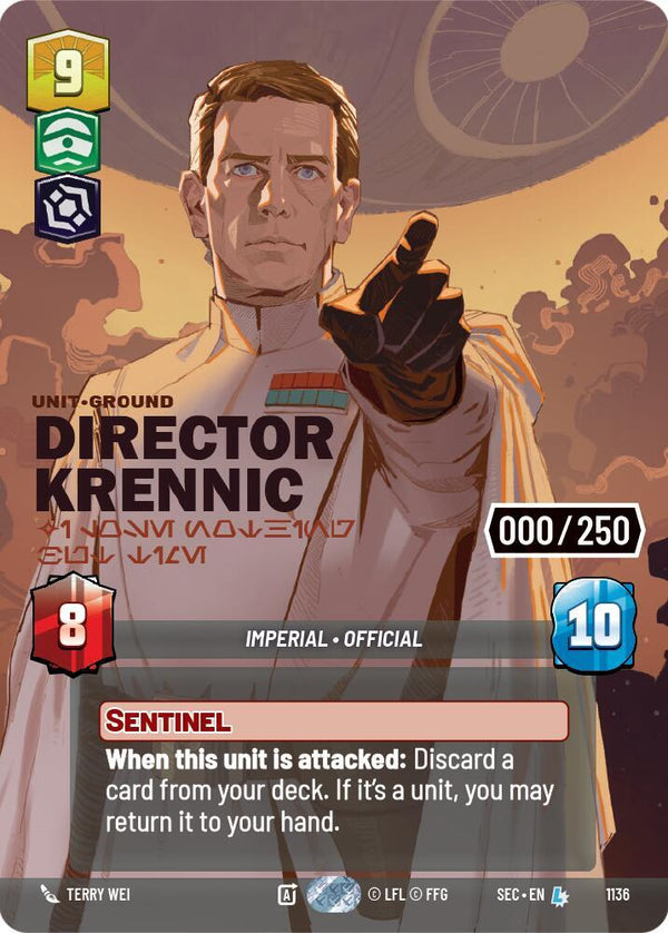Director Krennic - I Lose Nothing But Time (Serialized) - Star Wars Unlimited
