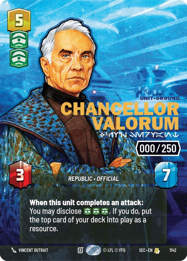 Chancellor Valorum - Civil Servant (Serialized) - Star Wars Unlimited