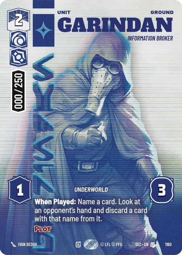 Garindan - Information Broker (Serialized) - Star Wars Unlimited