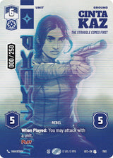 Cinta Kaz - The Struggle Comes First (Serialized) - Star Wars Unlimited