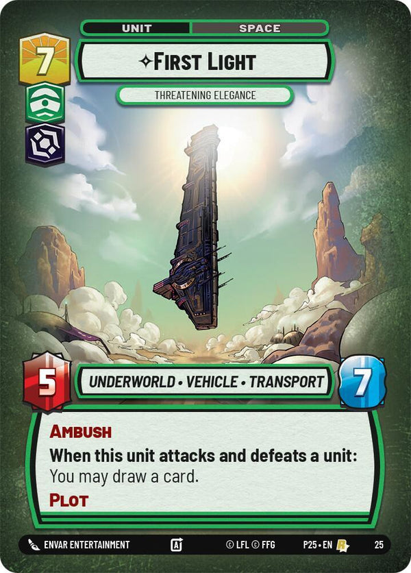 First Light - Threatening Elegance - Star Wars Unlimited