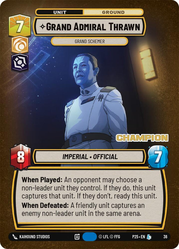 Grand Admiral Thrawn - Grand Schemer (Champion) - Star Wars Unlimited