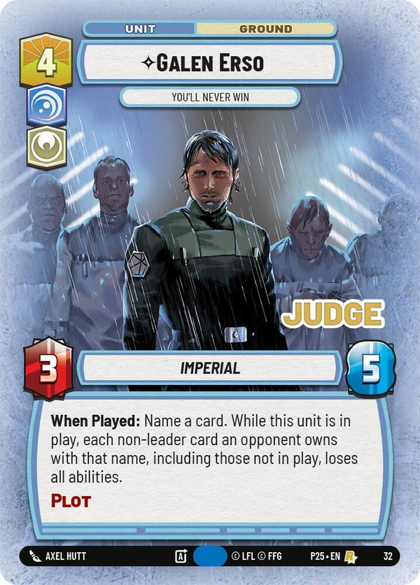 Galen Erso - You'll Never Win - Star Wars Unlimited