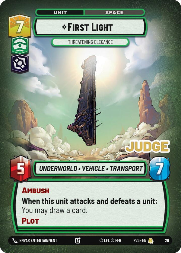 First Light - Threatening Elegance - Star Wars Unlimited