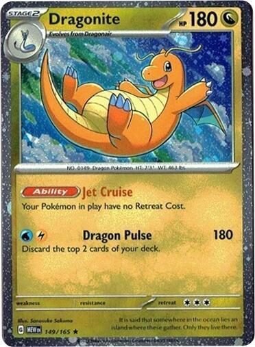 Dragonite 149/165 (Cosmos Holo) - Pokémon
