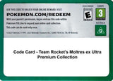 Code Card - Team Rocket's Moltres ex Ultra Premium Collection - Pokémon