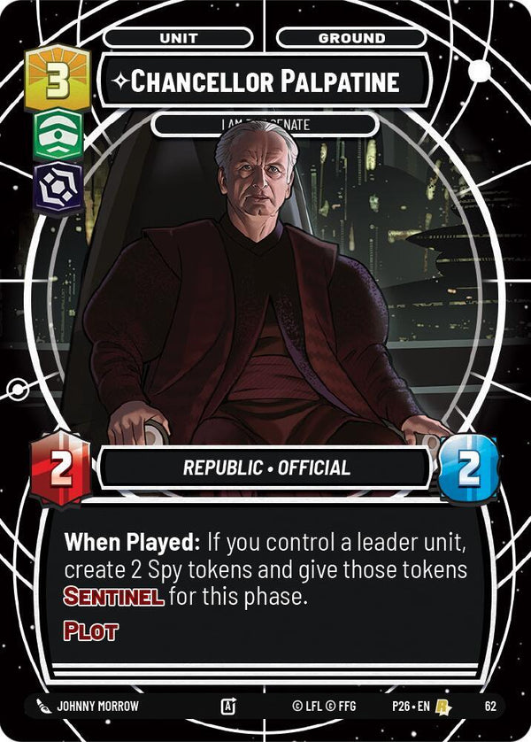 Chancellor Palpatine - I Am the Senate - Star Wars Unlimited