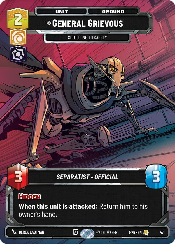 General Grievous - Scuttling to Safety (47) - Star Wars Unlimited