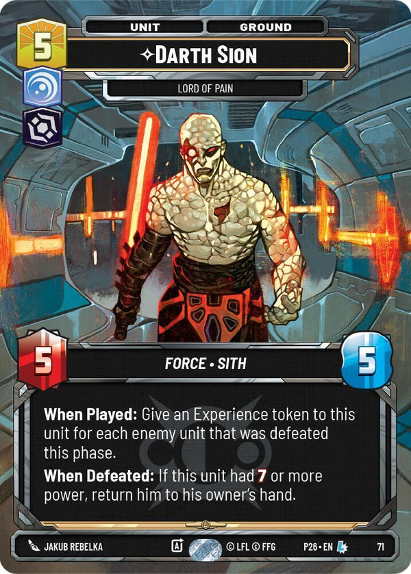 Darth Sion - Lord of Pain (71) - Star Wars Unlimited