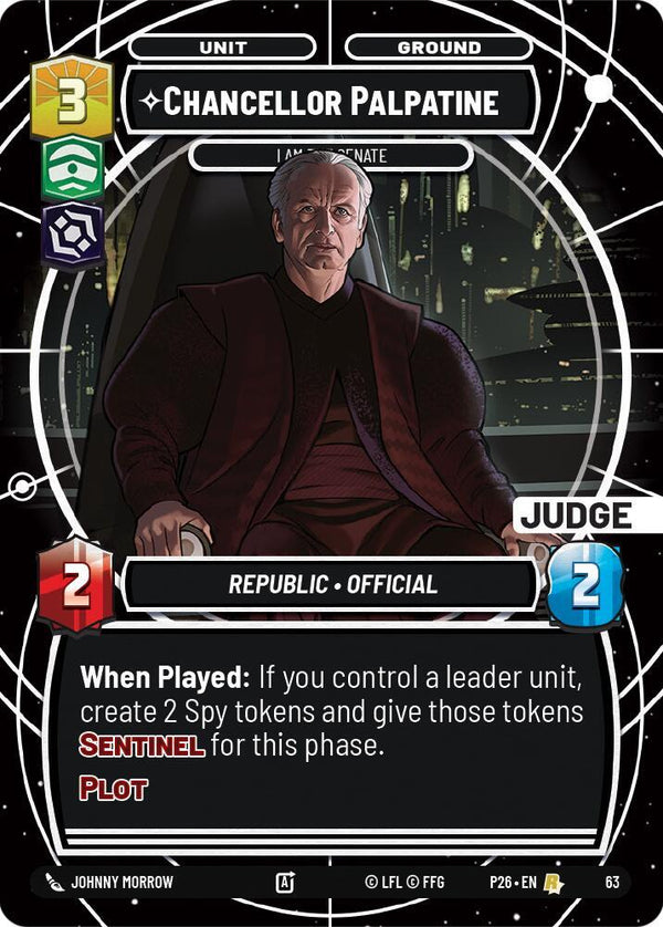 Chancellor Palpatine - I Am the Senate - Star Wars Unlimited