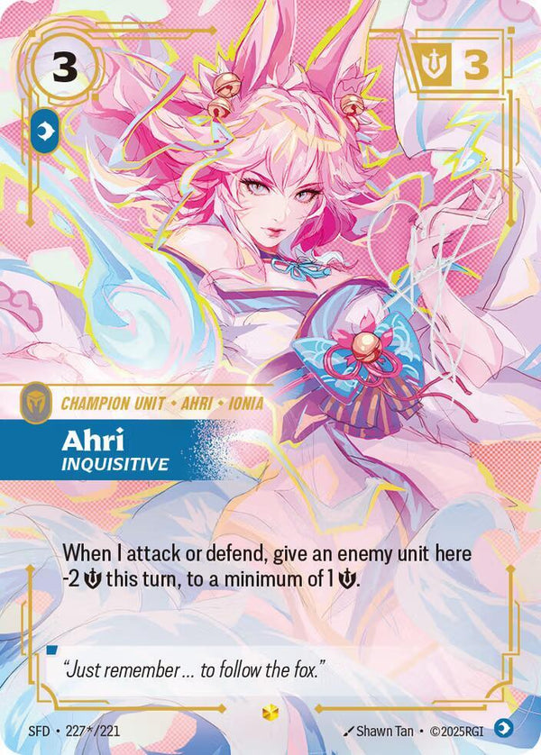 Ahri - Inquisitive (Signature) - Riftbound: League of Legends TCG