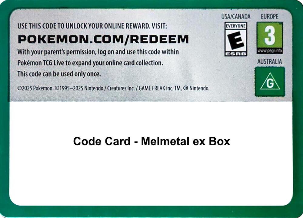 Code Card - Melmetal ex Box