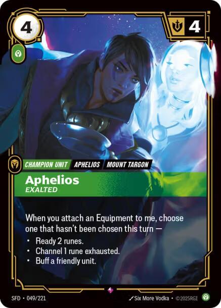 Aphelios - Exalted - Riftbound: League of Legends TCG