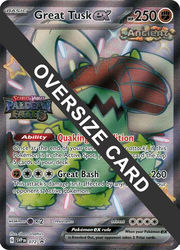 Great Tusk ex - 072 (Paldean Fates Stamped) - Pokémon