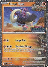 Great Tusk - 096/162 (Temporal Forces Stamped) - Pokémon