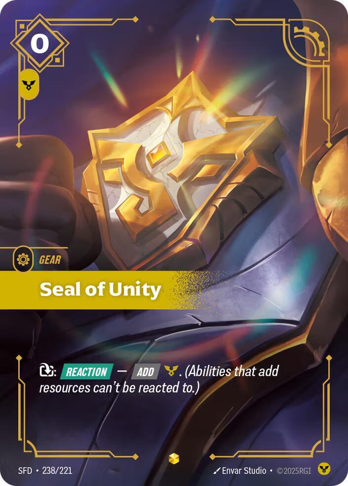 Seal of Unity (Overnumbered)