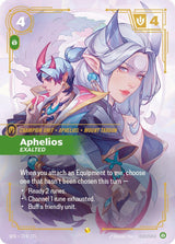 Aphelios - Exalted (Overnumbered) - Riftbound: League of Legends TCG
