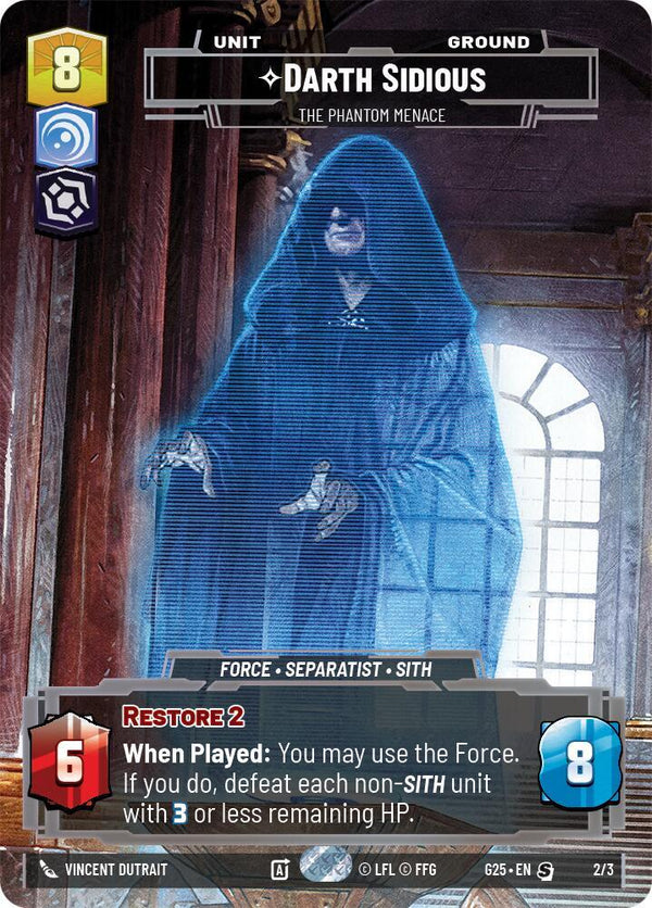 Darth Sidious - The Phantom Menace - Star Wars Unlimited