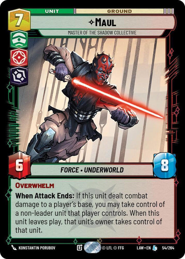 Maul - Master of the Shadow Collective - Star Wars Unlimited