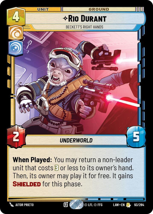 Rio Durant - Beckett's Right Hands - Star Wars Unlimited