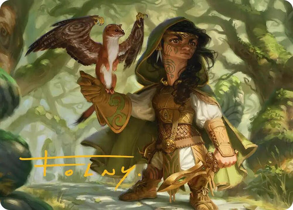 Crossroads Watcher Art Card (Gold-Stamped Signature) - Magic: The Gathering