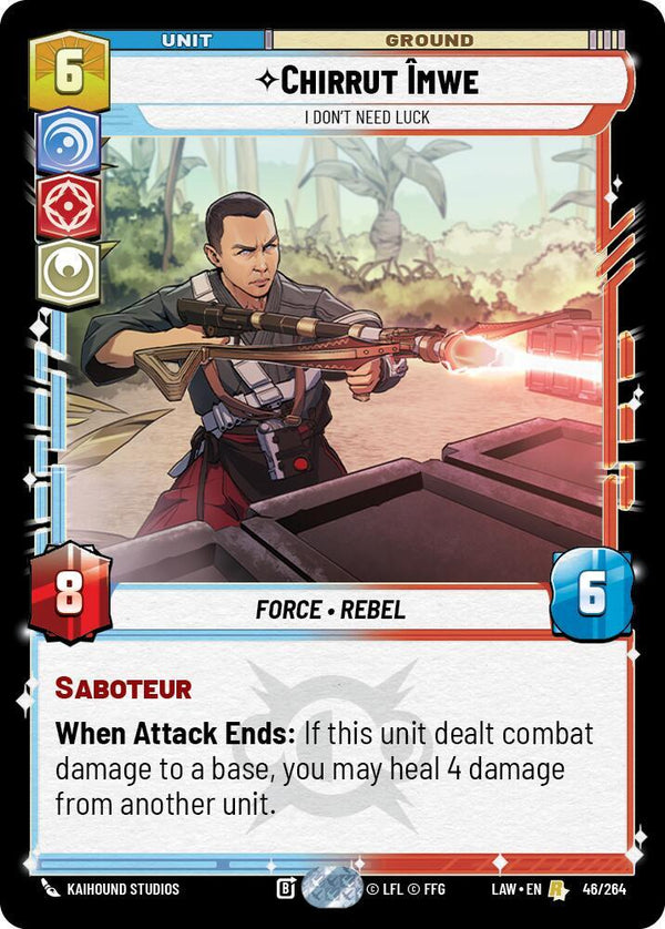 Chirrut Îmwe - I Don't Need Luck - Star Wars Unlimited