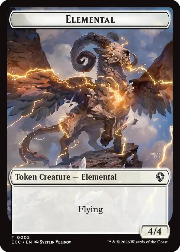Elemental (0002) // Elemental (0009) Double-Sided Token - Magic: The Gathering