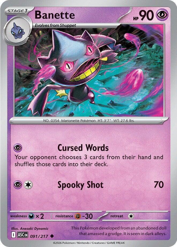 Banette - 091/217 - Pokémon