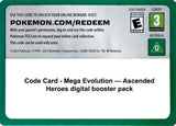 Code Card - Ascended Heroes Booster Pack - Pokémon