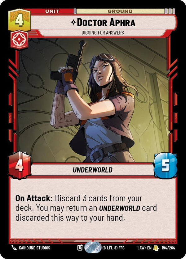 Doctor Aphra - Digging for Answers - Star Wars Unlimited