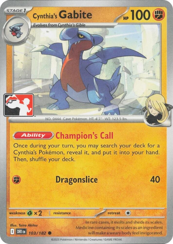 Cynthia's Gabite - Pokémon