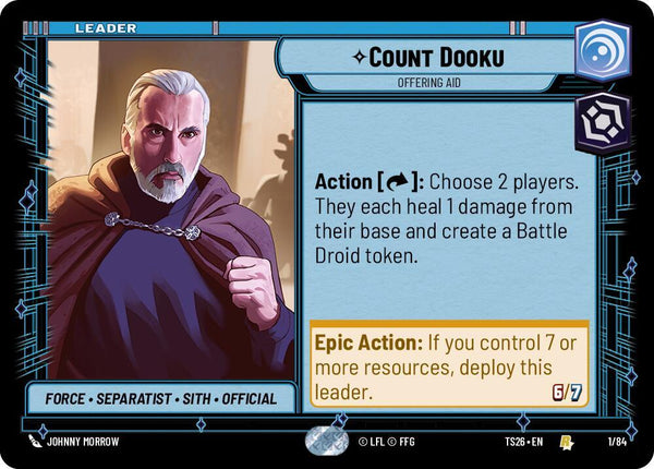 Count Dooku - Offering Aid - Star Wars Unlimited
