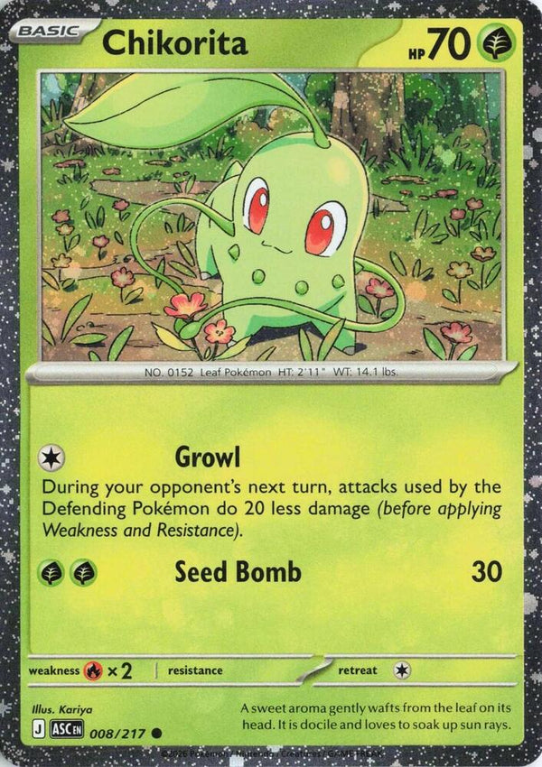 Chikorita (Cosmos Holo) - Pokémon
