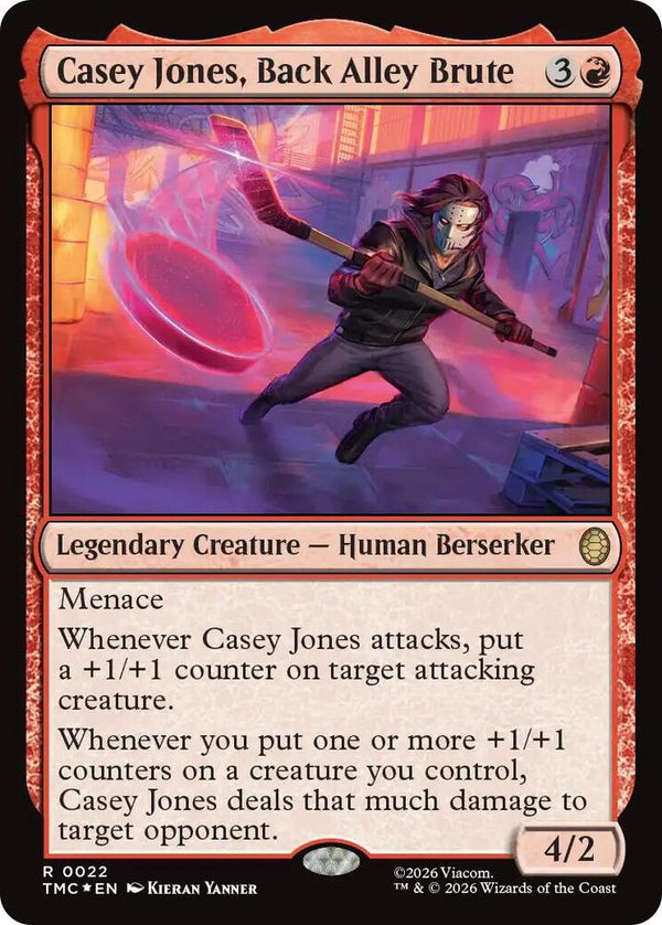 Casey Jones, Back Alley Brute (Surge Foil) - Magic: The Gathering
