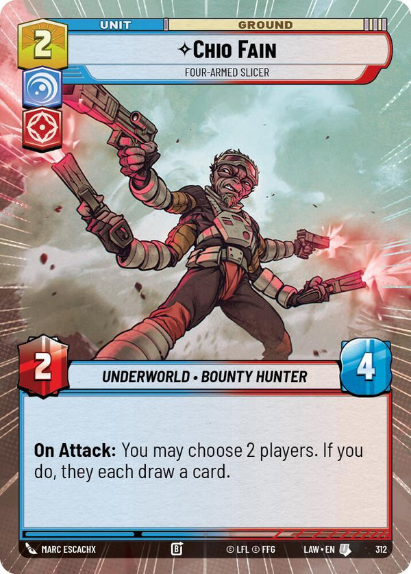 Chio Fain - Four-Armed Slicer (Hyperspace) - Star Wars Unlimited